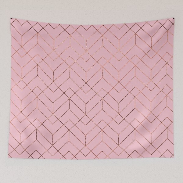 Item preview, Geometry Lines pink rose designed and sold by Alpha-design.