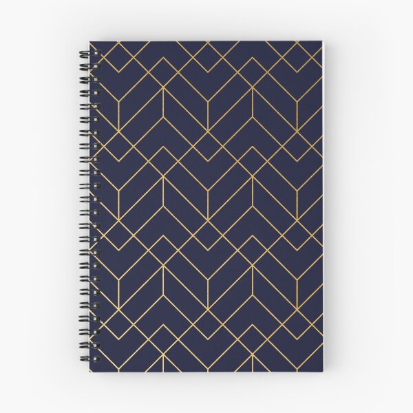 Item preview, Geometry Lines Navy Gold designed and sold by Alpha-design.