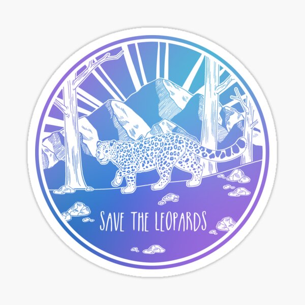 Save the Leopards! Sticker