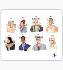 Cast of Until Dawn Sticker