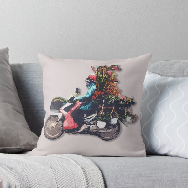 Item preview, Flower Motorbike Illustration designed and sold by warrenbisch.