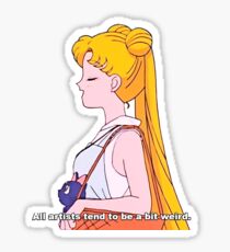 Künstlerischer Mond Sticker