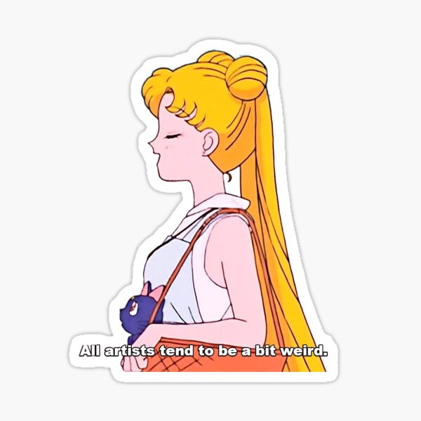 Artsy Moon Sticker