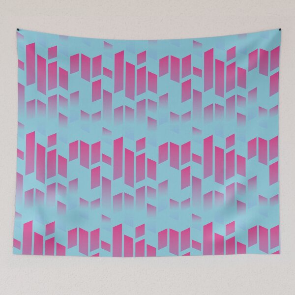 Item preview, Pink abstract parallel rectangle shapes designed and sold by Marlene Wagenhofer.