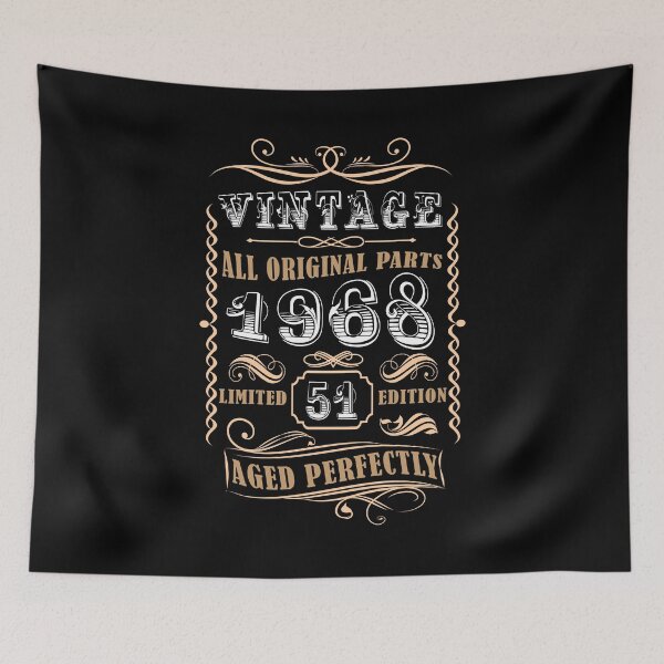 Item preview, Vintage 1968 - 51st Birthday Gift For Men designed and sold by eulonix.