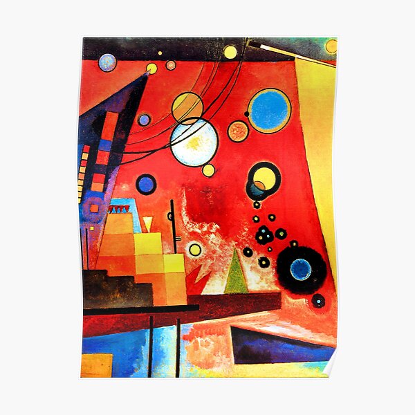 Wassily Kandinsky - Rouge lourd Poster