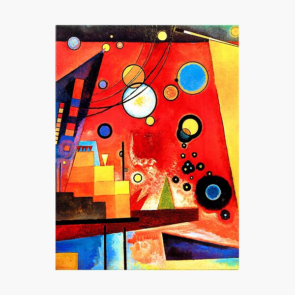 Wassily Kandinsky - Heavy Red Photographic Print
