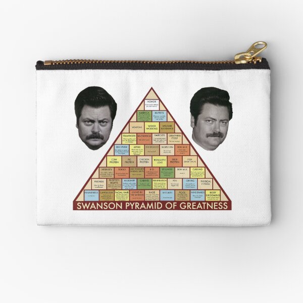 Swanson Pyramid of Greatness Zipper Pouch