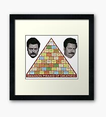 Swanson Pyramid of Greatness Framed Print