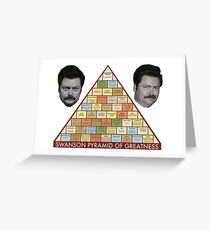 Swanson Pyramid of Greatness Greeting Card