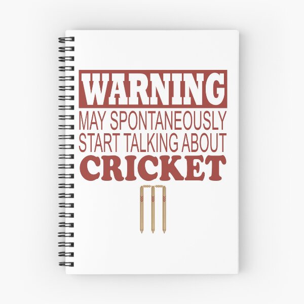 Item preview, Cricket product - Warning May Spontaneously Start Talking About - Sports Themed Gift designed and sold by stuch75.