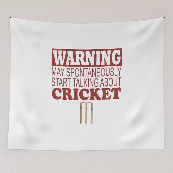 Item preview, Cricket product - Warning May Spontaneously Start Talking About - Sports Themed Gift designed and sold by stuch75.