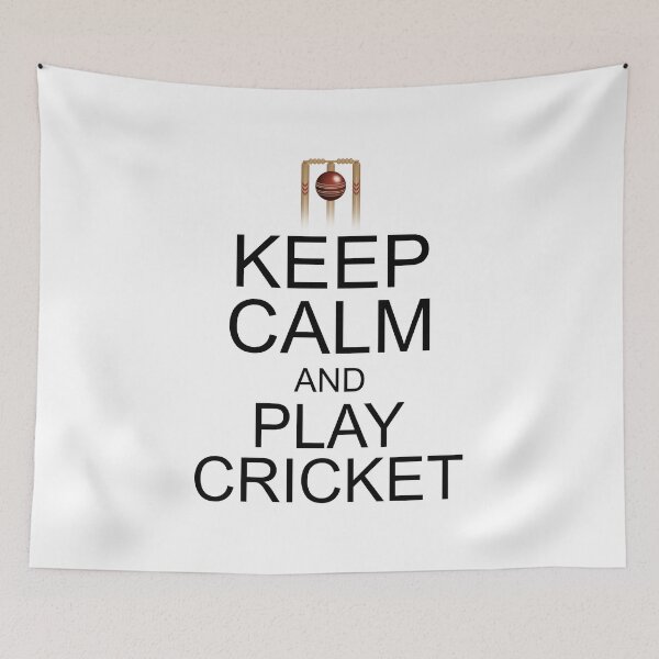 Item preview, Cricket product - Keep Calm and Play - Gift for Sports Player designed and sold by stuch75.