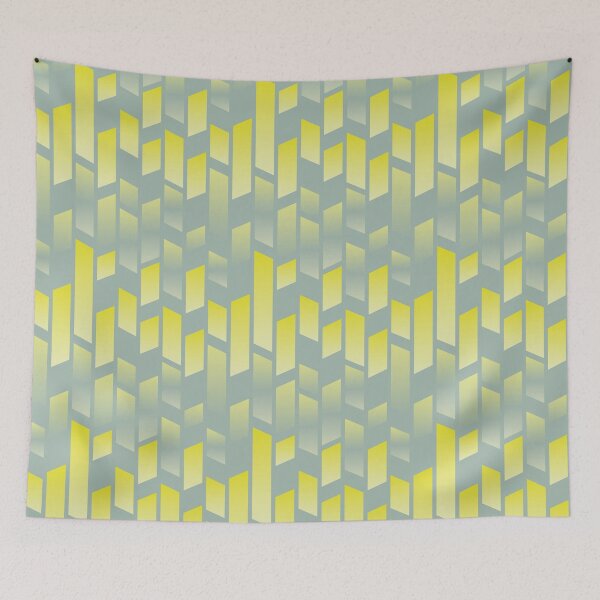 Item preview, Lemon lime abstract parallel rectangle shapes designed and sold by Marlene Wagenhofer.