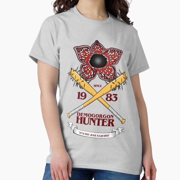 Item preview, STRANGER THINGS 3 : DEMOGORGON HUNTER (GRAY) designed and sold by FunGangStore.