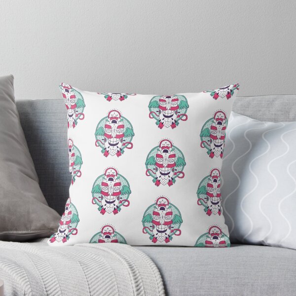 Item preview, Fun monster illustration in tones of pink and green. designed and sold by LRCollections.