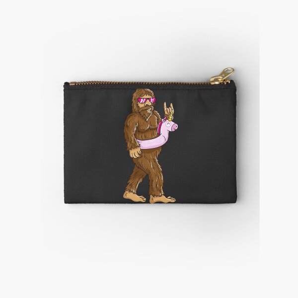 Item preview, Pool Party Sasquatch Bigfoot Unicorn Float Print designed and sold by inspiredtrend.