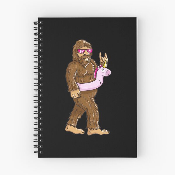 Item preview, Pool Party Sasquatch Bigfoot Unicorn Float Print designed and sold by inspiredtrend.