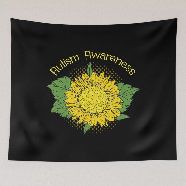 Item preview, Autism Awareness Sunflower Print designed and sold by inspiredtrend.