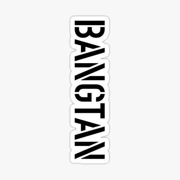 BTS / Bangtan Boys - Estilo de camiseta ondulada Pegatina