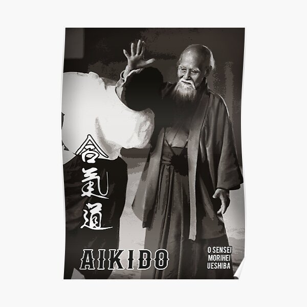 Aikido O Sensei Morihei Ueshiba, Aikido Dojo Decor Poster