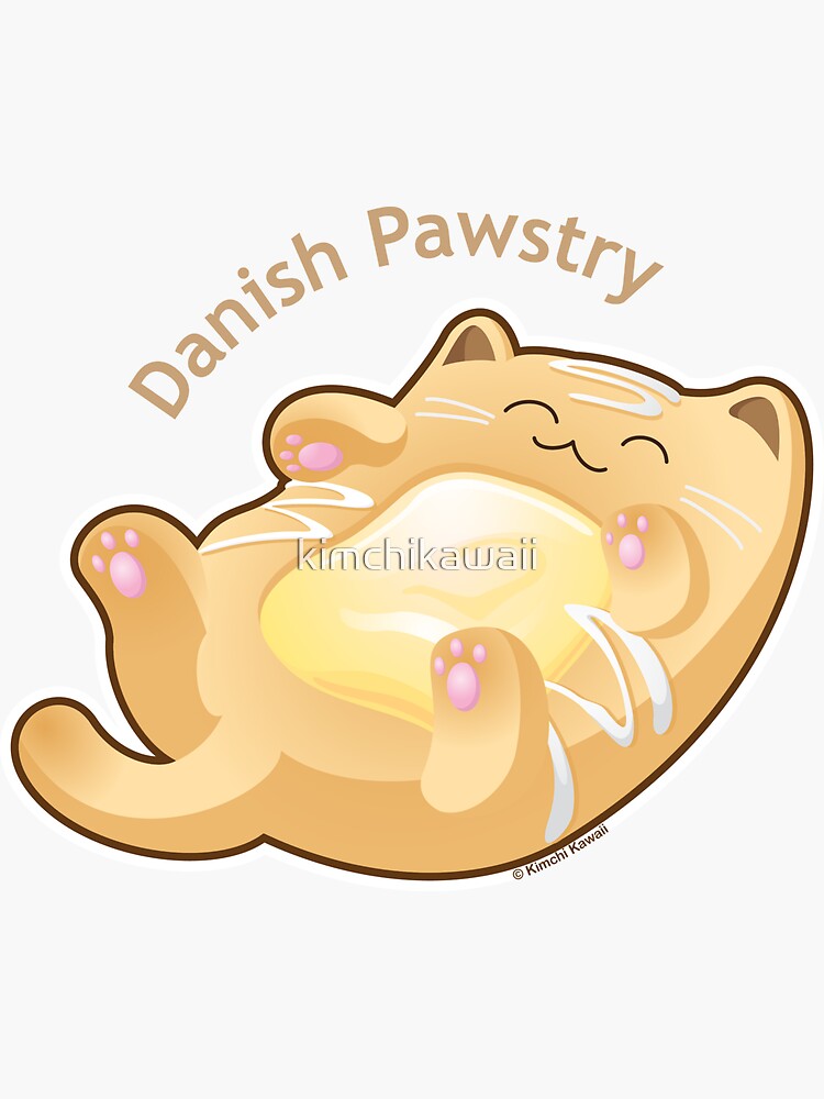 Cute Danish Pastry Cat by kimchikawaii