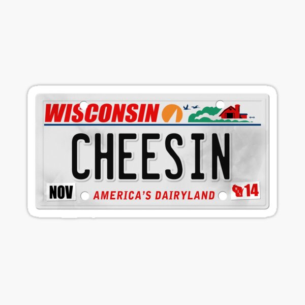 License Plate - CHEESIN Sticker