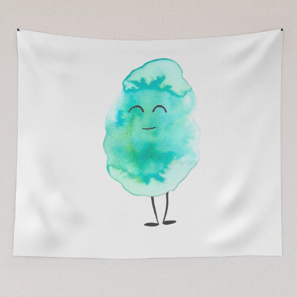 Item preview, Happy Teal Watercolor Monster! designed and sold by KelseyLovelle.