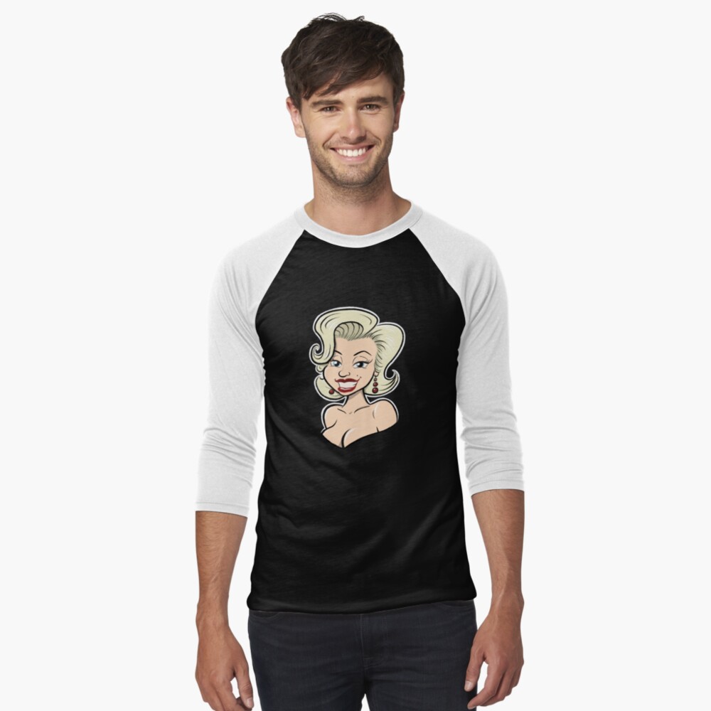 Item preview, Baseball ¾ Sleeve T-Shirt designed and sold by Toonabilly.