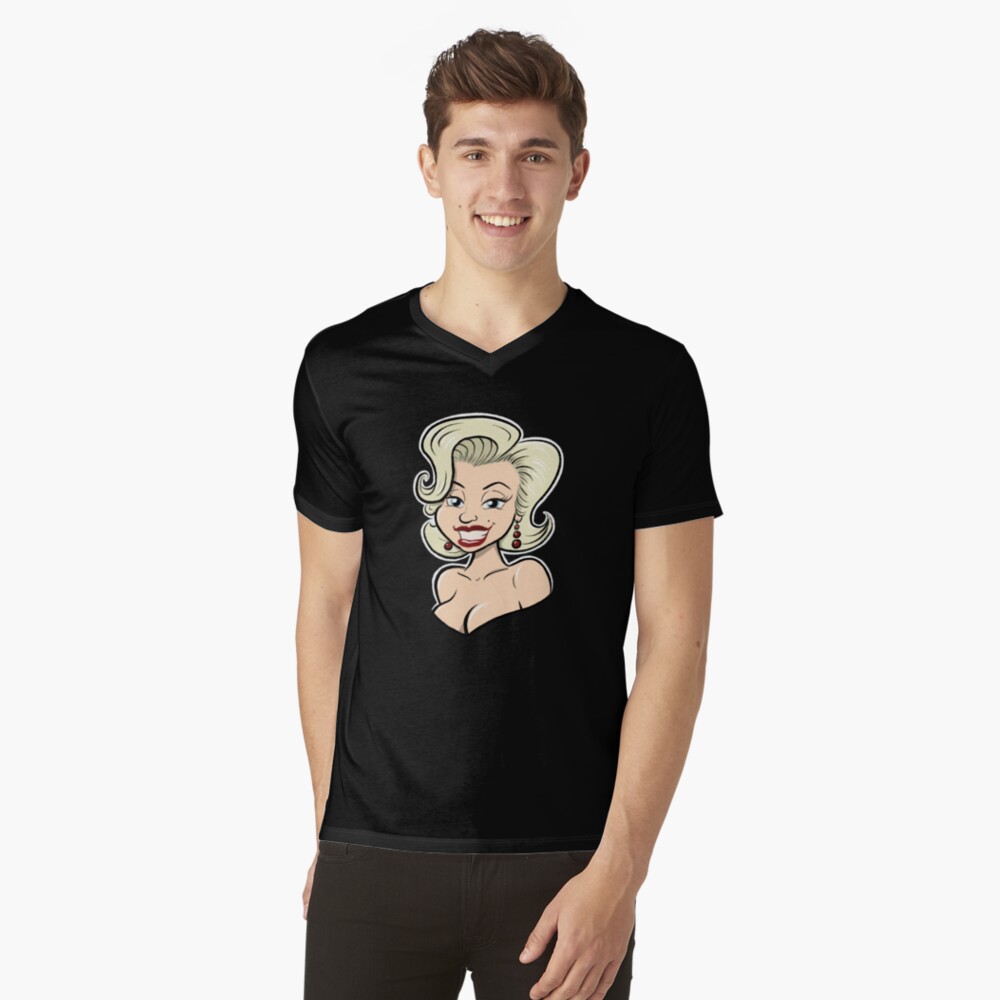 Item preview, V-Neck T-Shirt designed and sold by Toonabilly.