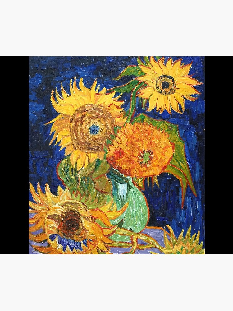 Van Gogh, Five Sunflowers 1888 Artwork Reproduction, Posters, Tshirts, Prints, Bags, Men, Women, Kids by clothorama