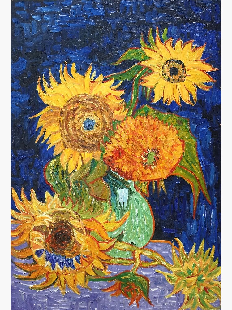 Art Paintings Of Van Gogh/'s Sunflowers Print T-Shirt Womens Mens Graphic Tee Top