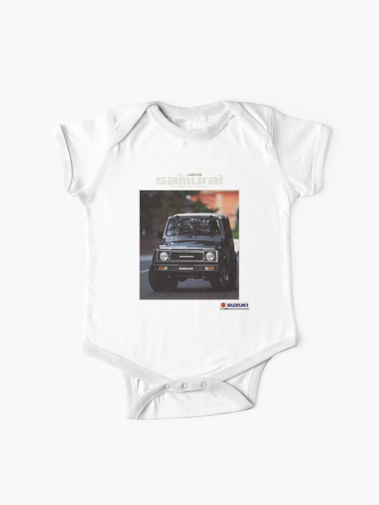 Suzuki Samurai Sj 413 Baby One Piece By Throwbackmotors Redbubble