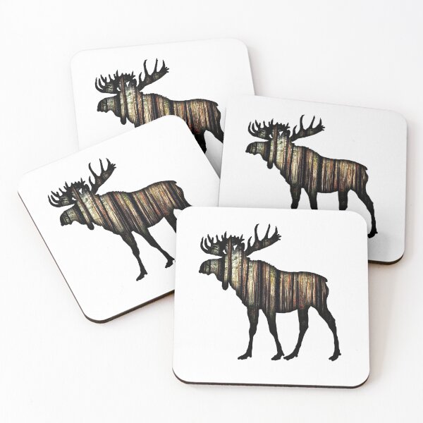 Item preview, Moose Forest - Double Exposure designed and sold by BERGULATOR.