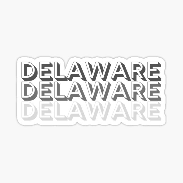 Delaware sticker Sticker