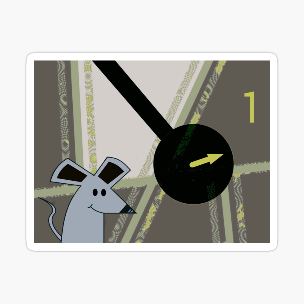 Hickory Dickory Dock Die Maus Lief Die Uhr Hoch Kunstdruck Von Albert Redbubble