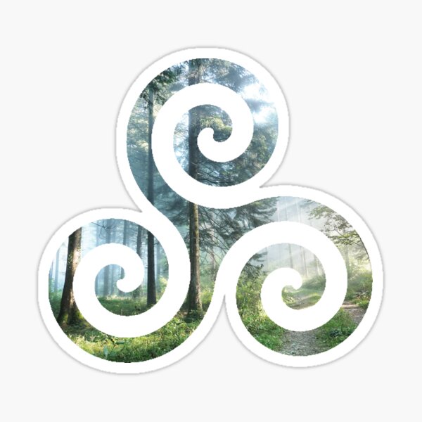 Triskelion,tattoo, graphics, celtic, triple spiral, mascot on Craiyon