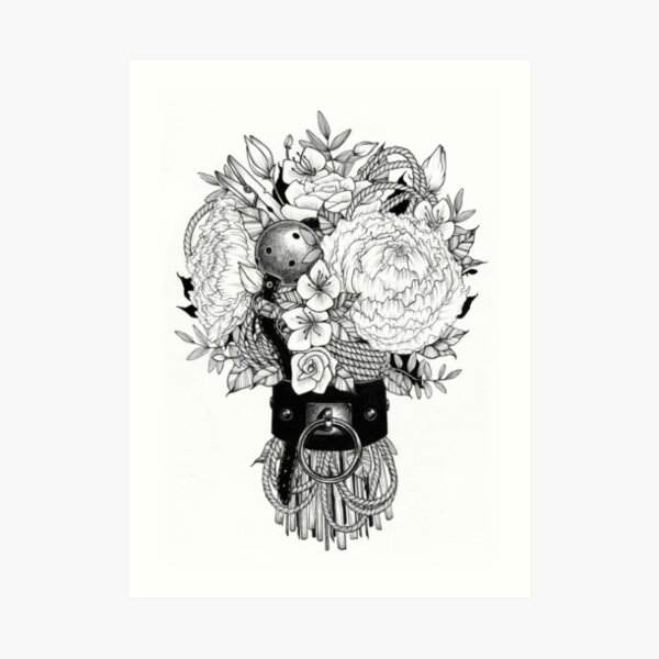 Kinky Posy Art Print