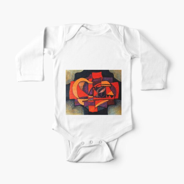 Abstraction 1 Long Sleeve Baby One-Piece