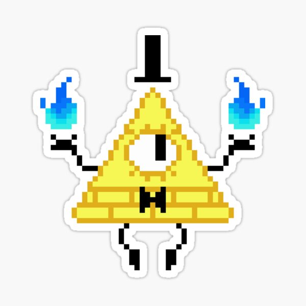 Aperçu de l'œuvre Bill Cipher Pixel créée et vendue par skullnuku.