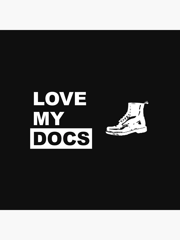 【レディース】Dr. Martens Love My Docs Leather Tote バッグ Love My Docs Leather Tote Bag in Black | Dr. Martens