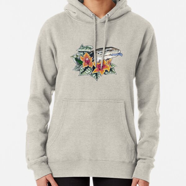 Pastel Blue Tongue Skink Pullover Hoodie