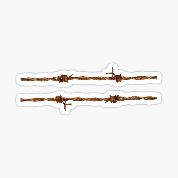 Rusty Barbed Wire Sticker