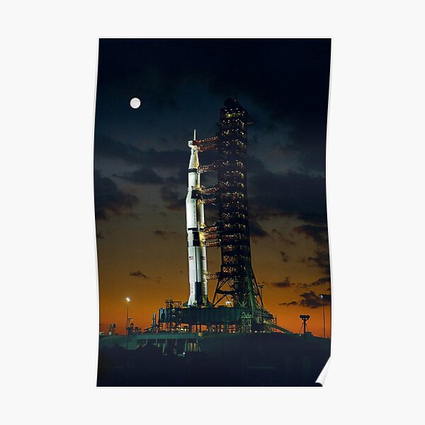 Apollo 4 Saturn V Rocket Kennedy Space Center Poster