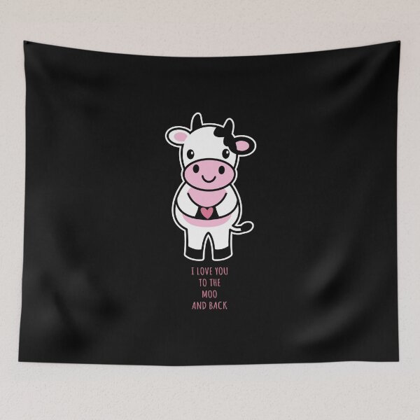 Item preview, I Love You To The Moo And Back - Cute Cow designed and sold by KoolMoDee.