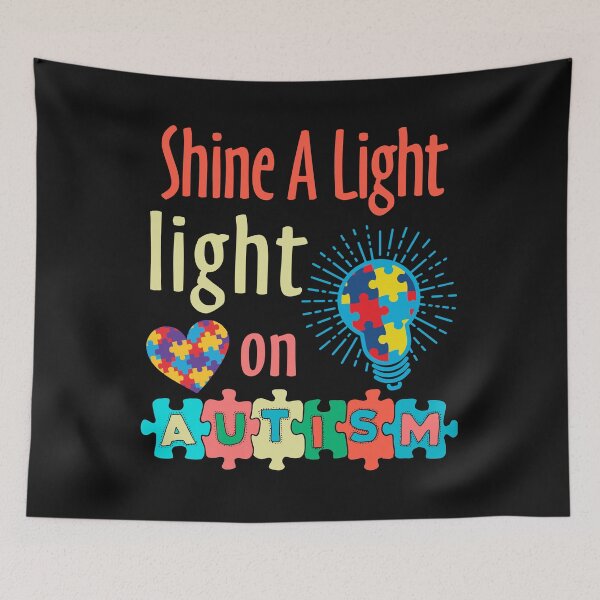 Item preview, Autism Awareness Month Ribbon Heart - Shine A Light designed and sold by Bendthetrend.