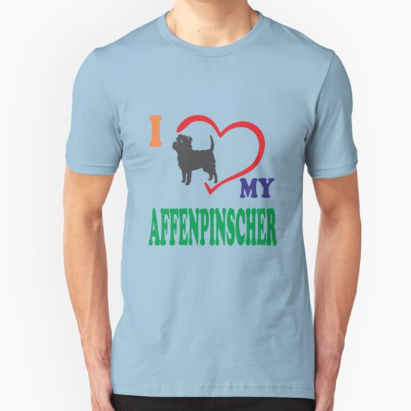 I Love My Affenpinscher Slim Fit T-Shirt