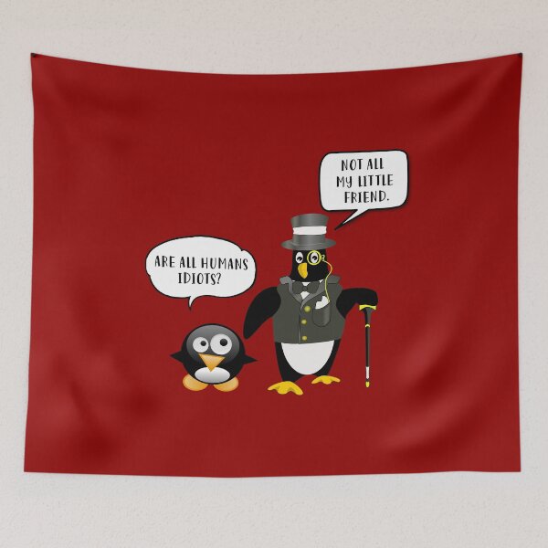 Item preview, Human Idiots Penguin Funny Shirt Gift Idea designed and sold by Mr-Peh.