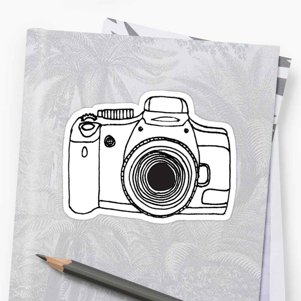 "Camera" Sticker by thethinks Redbubble