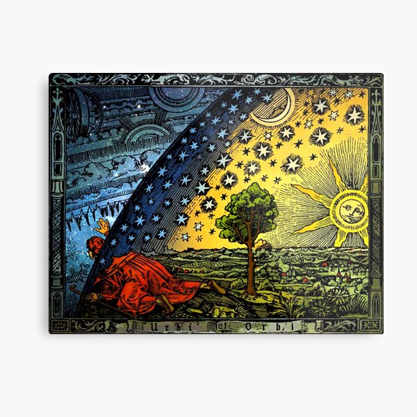 Flammarion Engraving Metal Print